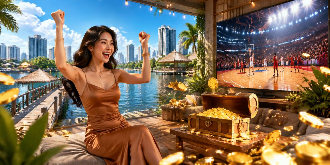 Cảnh thành phố Hồ Chí Minh buổi tối với người xem cá cược bóng rổ bên cà phê